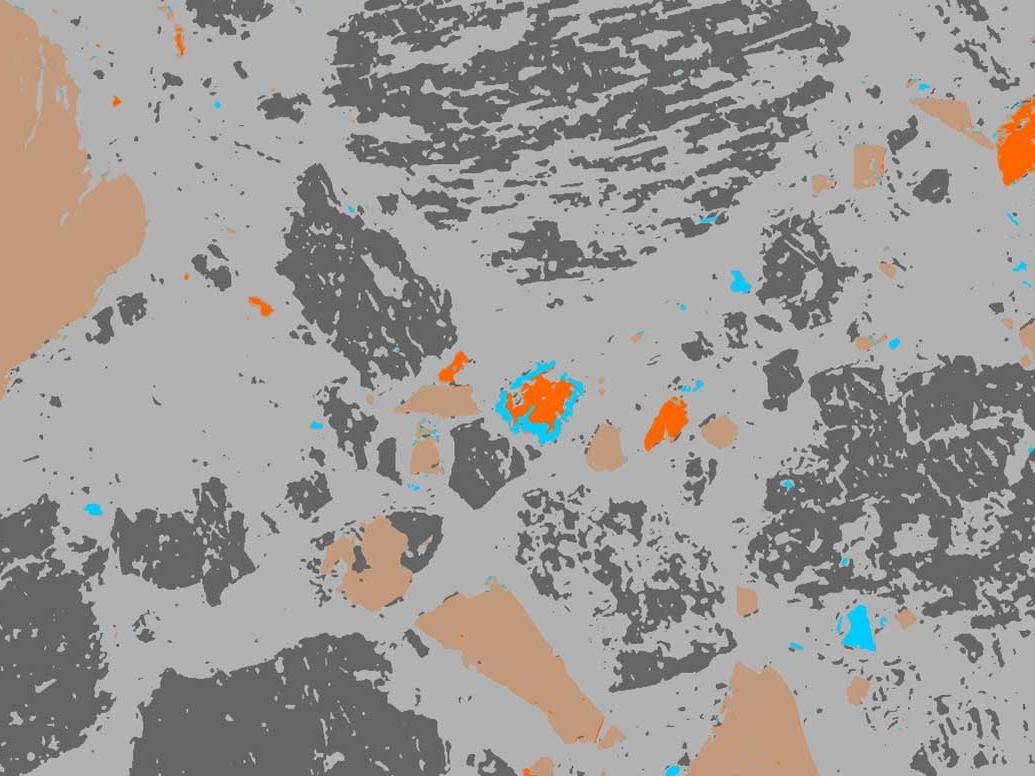 mineral classification and measurement from reflected light image using AI