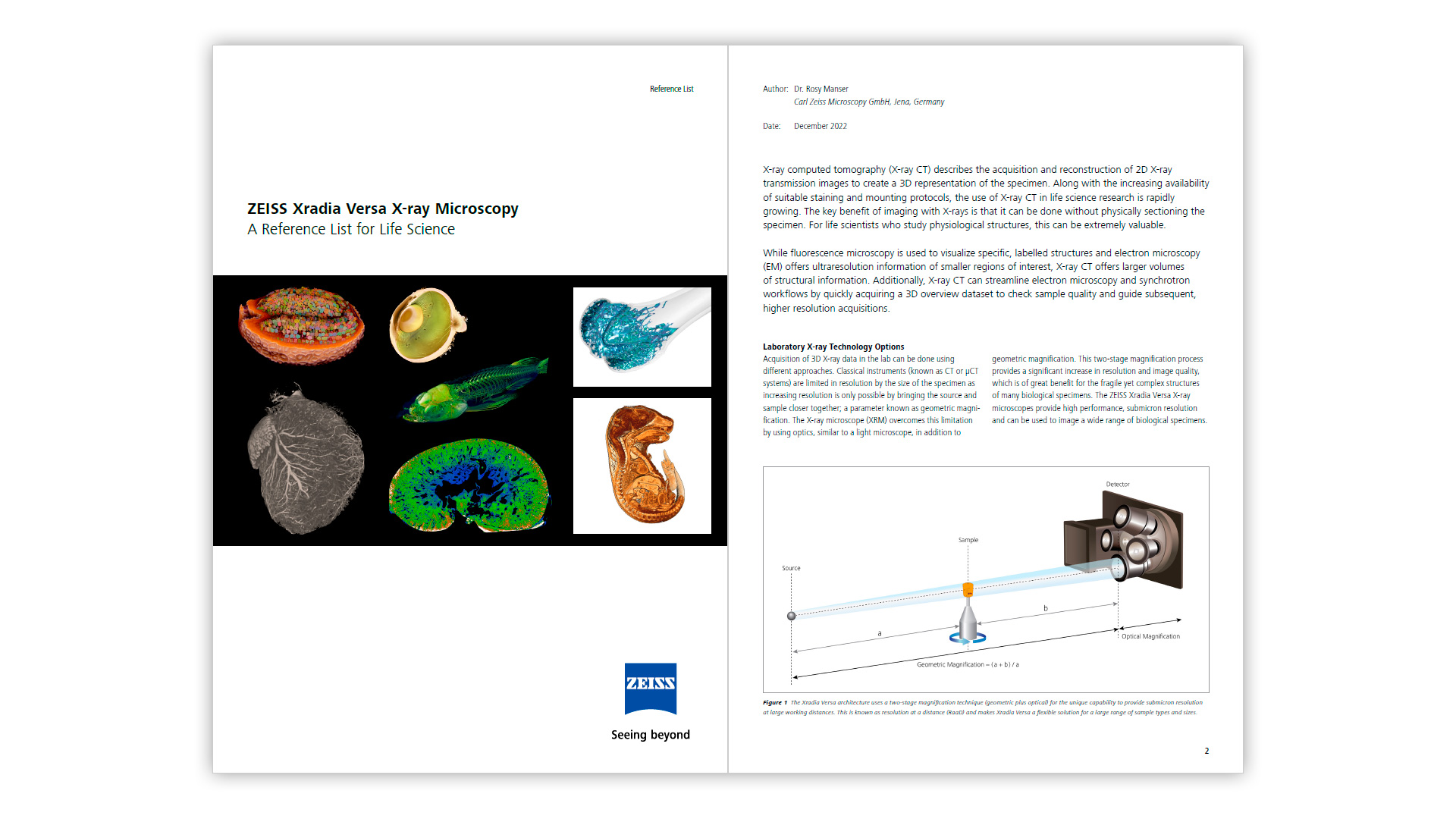 X-ray Microscopy in Life Sciences - Reference List