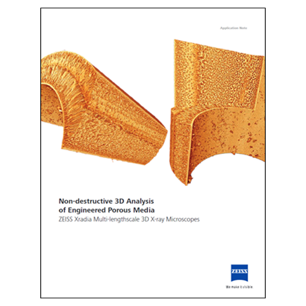 Non-destructive 3D analysis of Engineered Porous Media