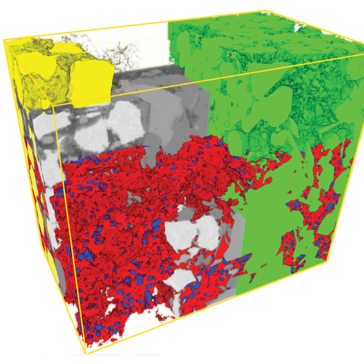 3D rendering of FIB-SEM volume