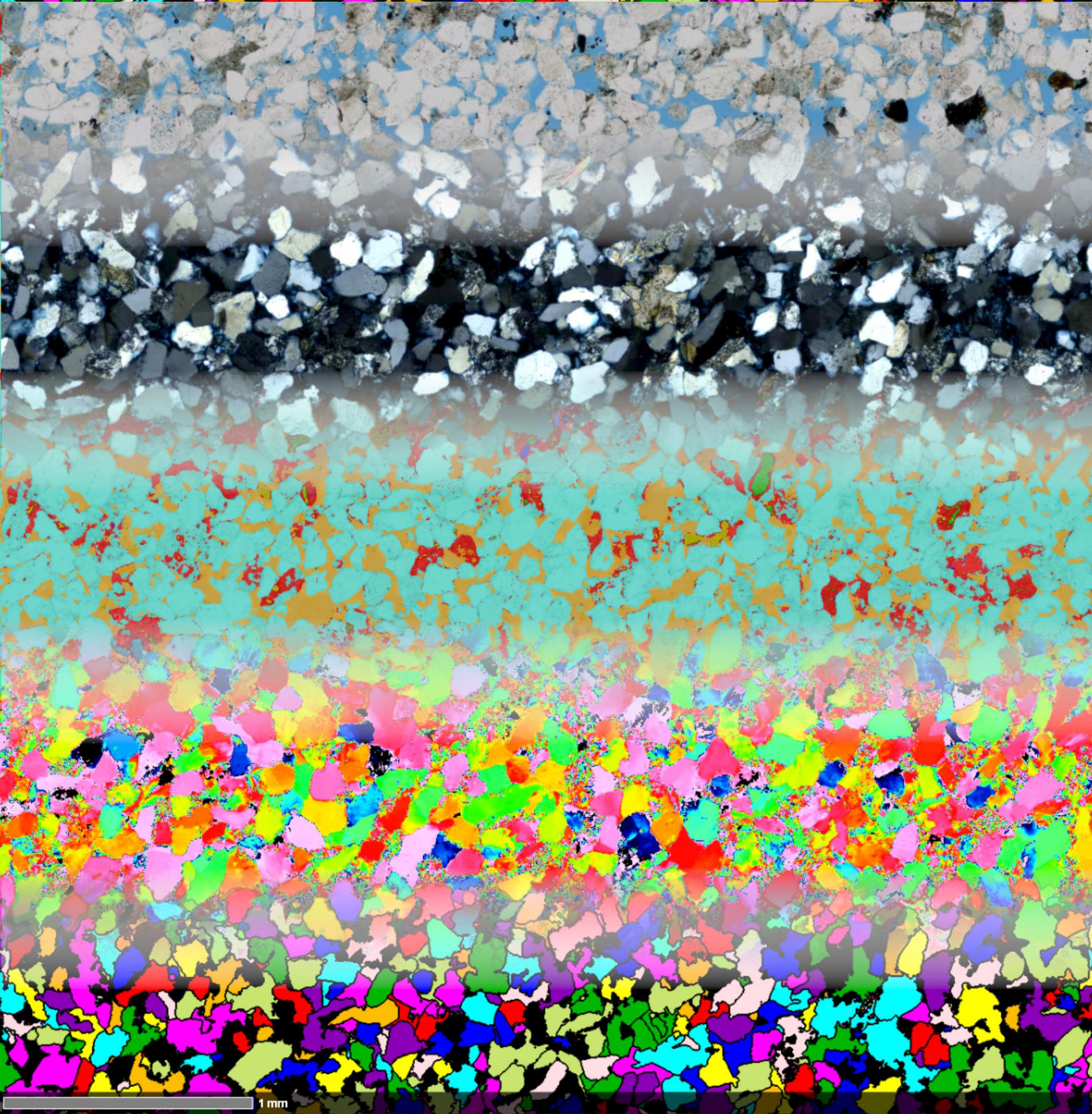 Multichannel acquisition and machine learning segmentation of Berea Sandstone.