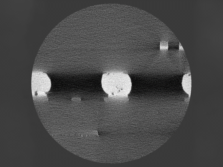 C4 Bumps on Semiconductor Package