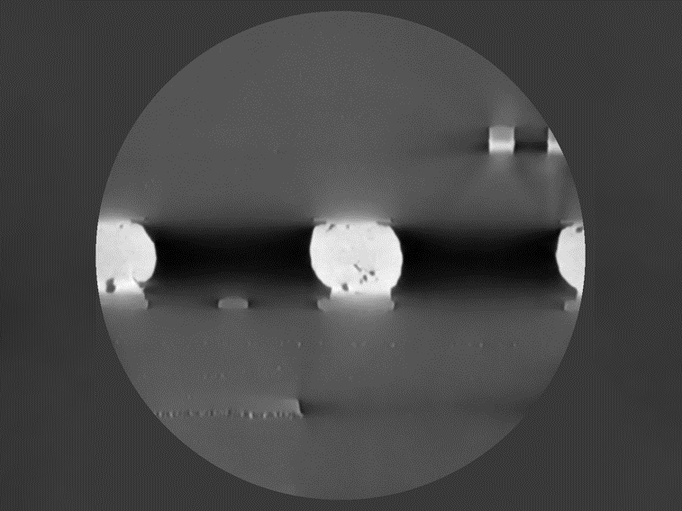 C4 Bumps on Semiconductor Package