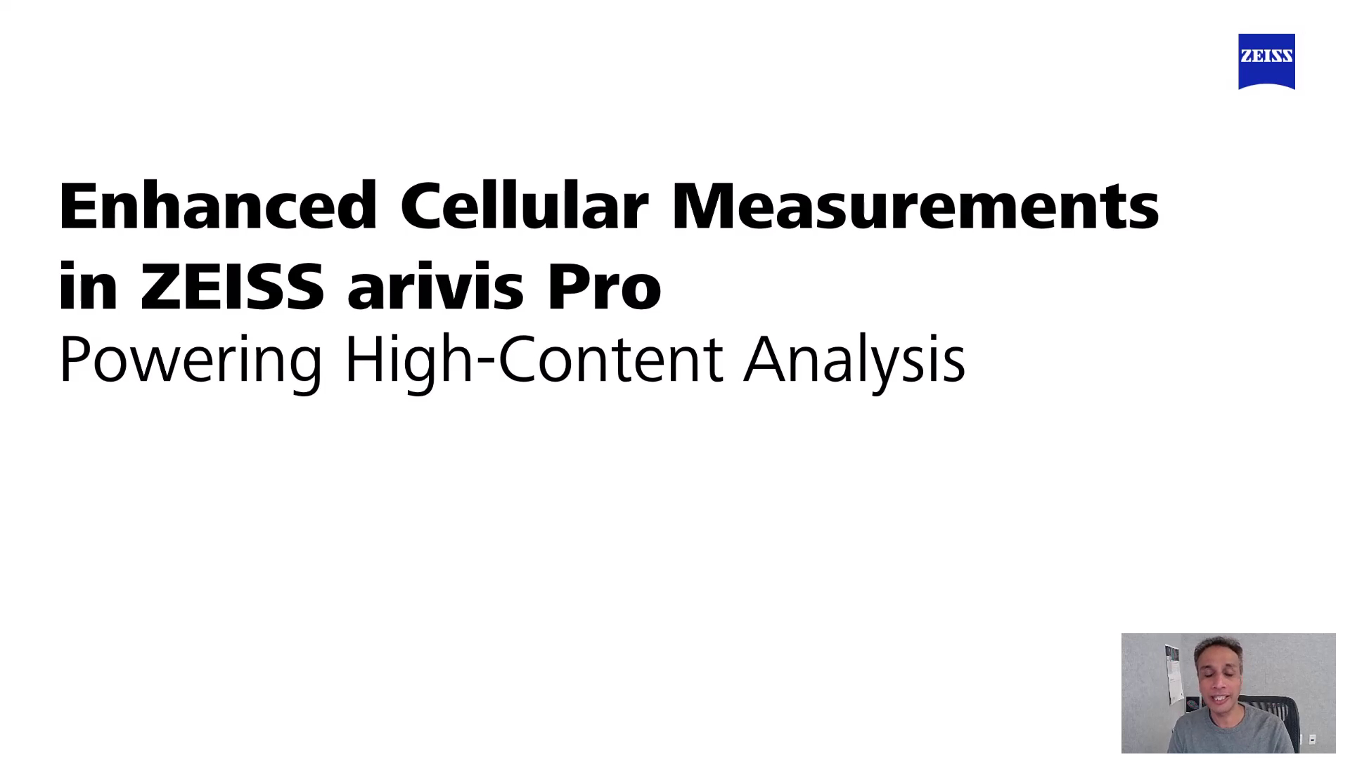 Short video about how to power high-content analysis measurments in ZEISS arivis Pro.