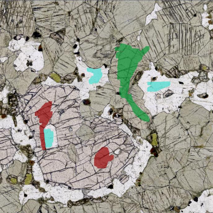 ZEISS Axioscan 7 et la segmentation assistée par IA de ZEISS forment la boîte à outils d'analyse pétrographique, ou PetPAT