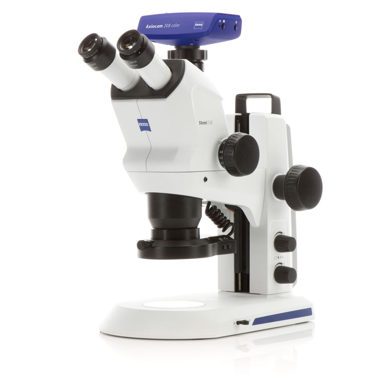 8:1 zoom and apochromatic optics for all lab work and industrial inspection.