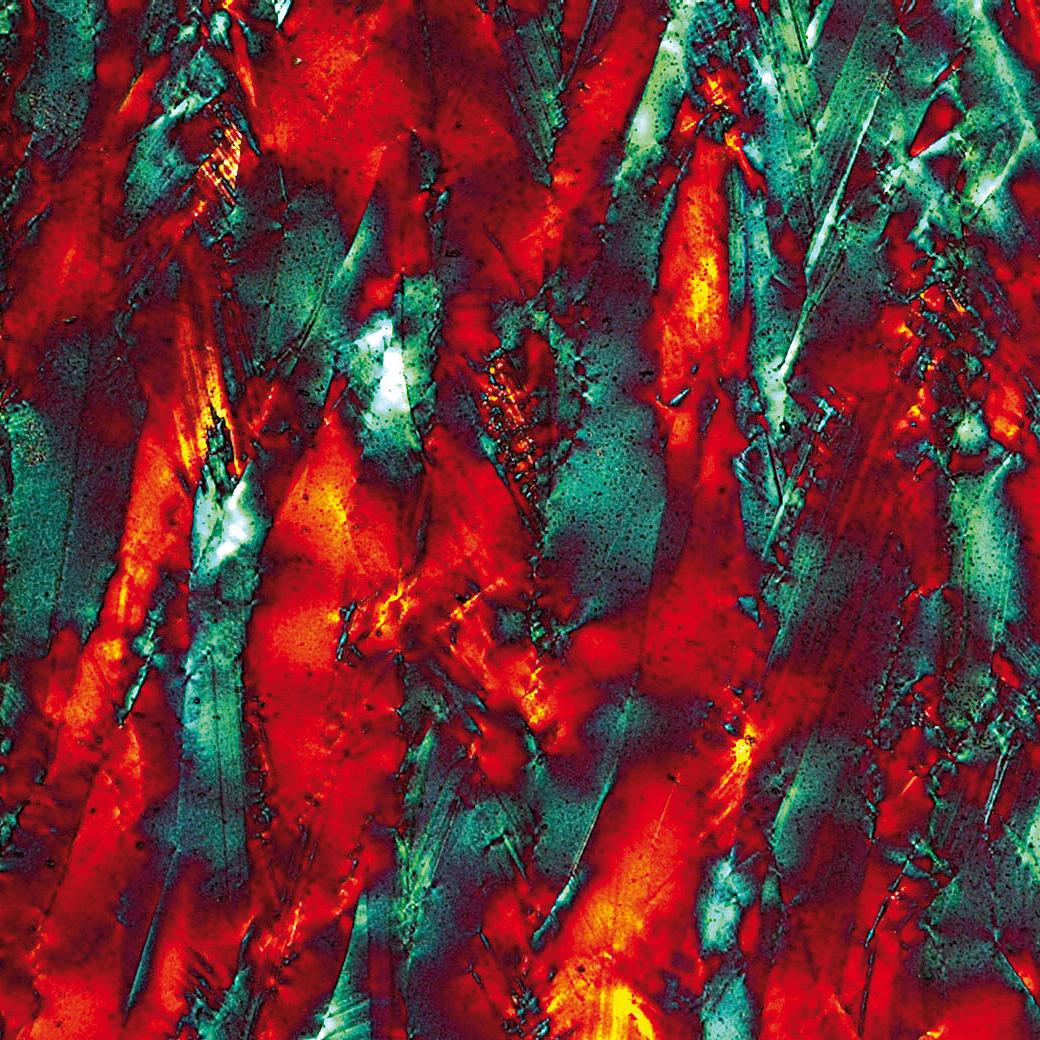 Surface of a thin-layer solar cell, transmitted light polarization with lambda plate, EC Epiplan-APOCHROMAT 50x/0.95