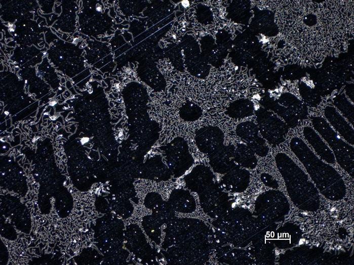 Aluminium-Silizium-Guss, Auflicht-Dunkelfeld