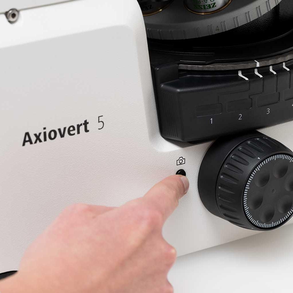 Axiovert 5 digital、スナップボタン、実践的