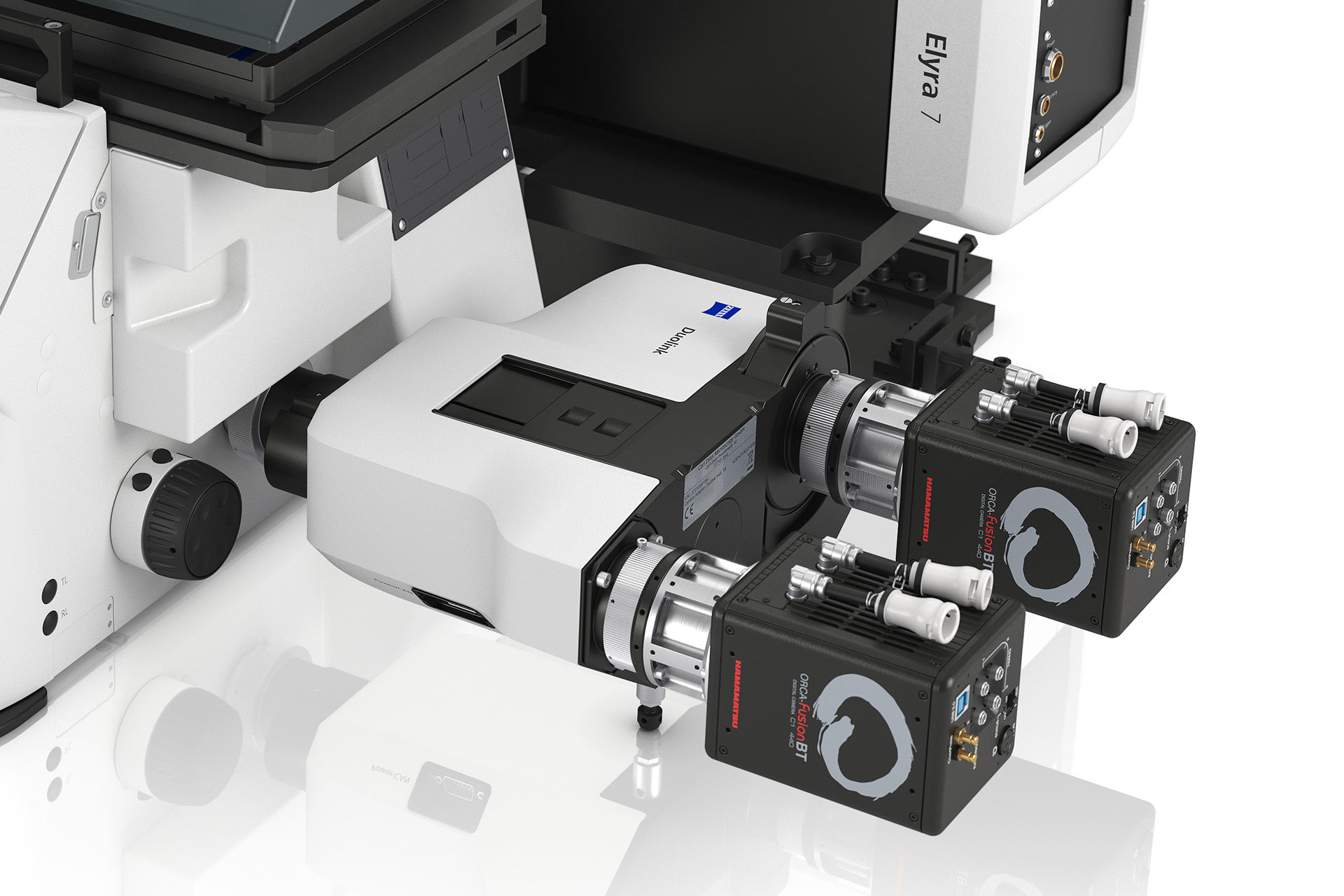 Elyra 7 Duolink配备两台滨松ORCA-Fusion BT相机