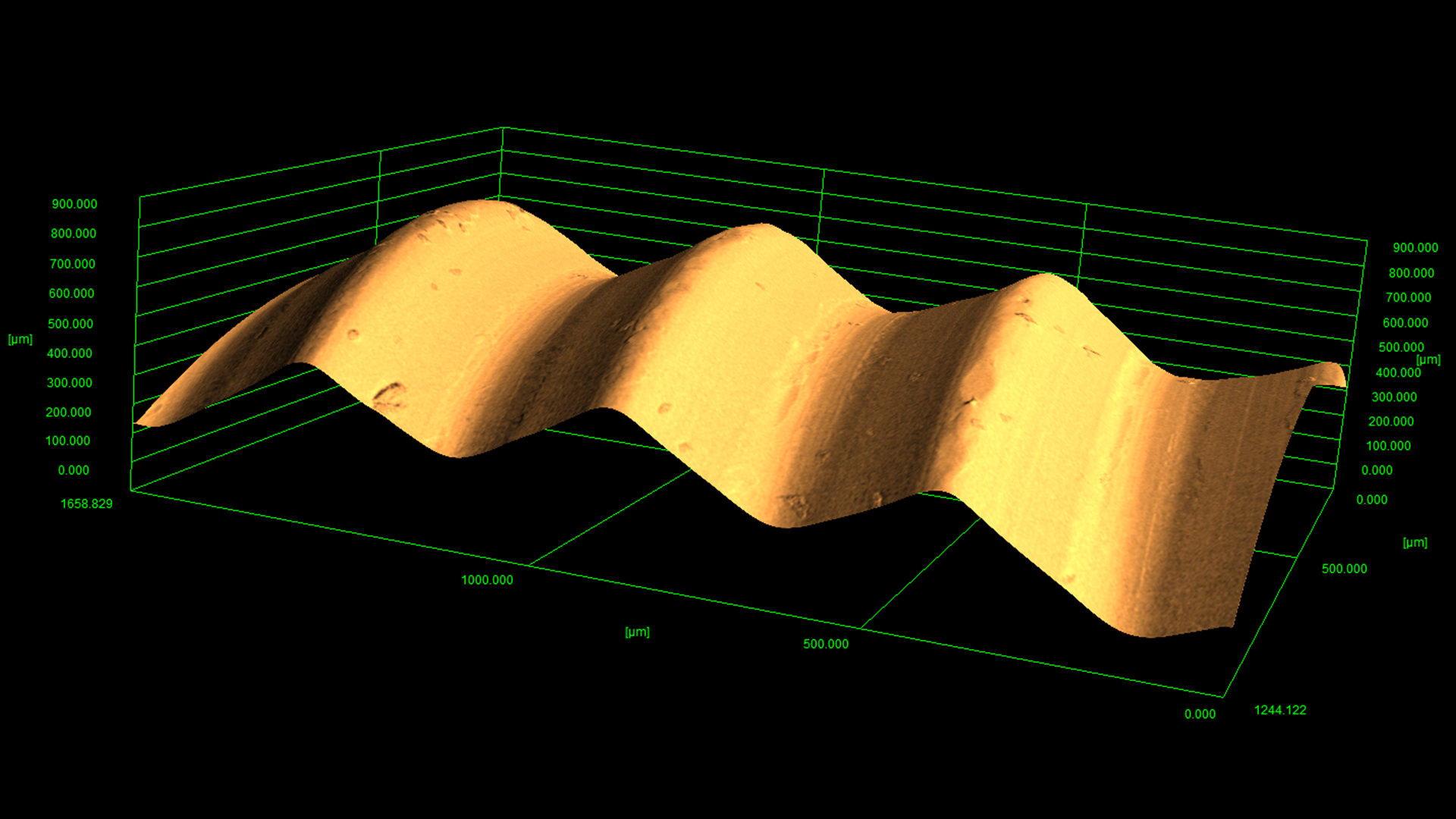 Thread of a screw reconstructed using 3DSM