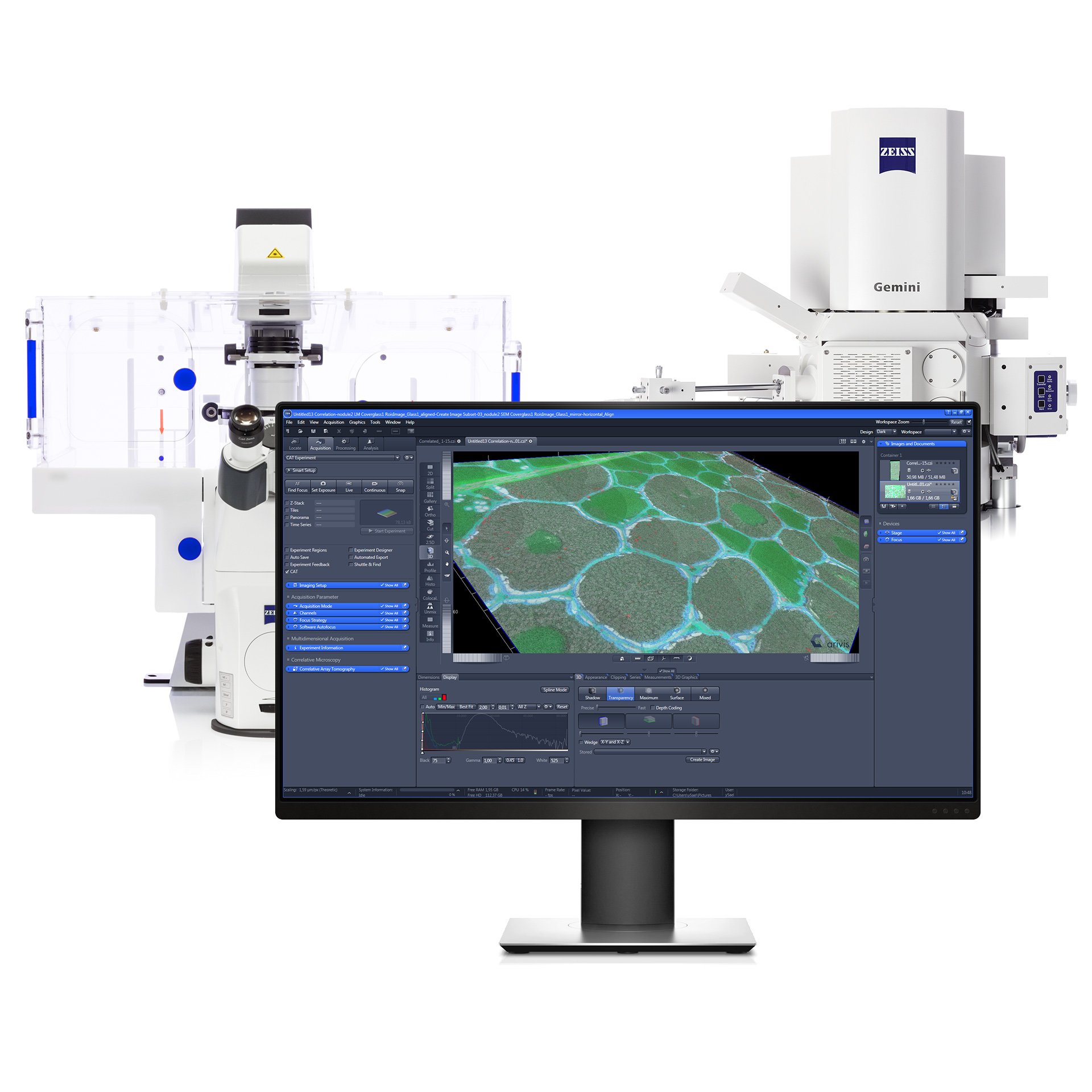 ZEN Correlative Array Tomography