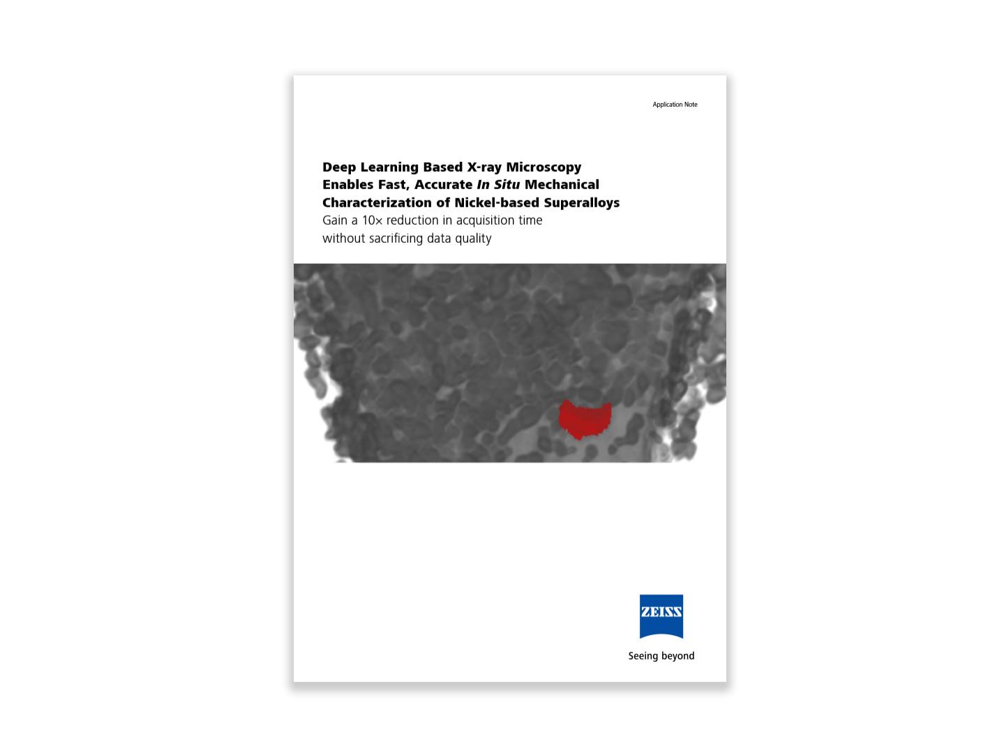 Deep Learning Based X-ray Microscopy Enables Fast, Accurate In Situ Mechanical Characterization of Nickel-based Superalloys