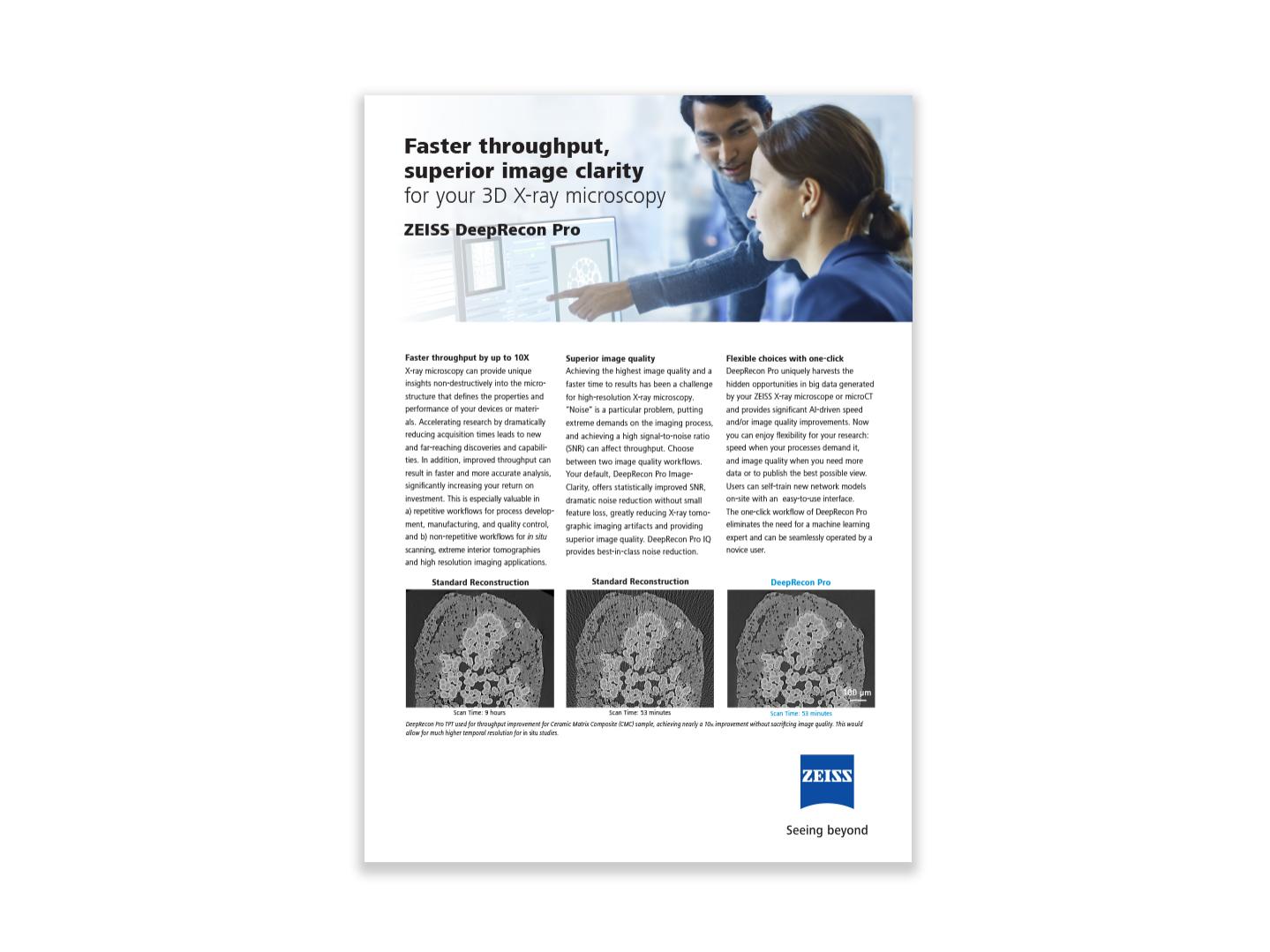 Faster Throughput, Superior Image Clarity for your 3D X-ray microscopy