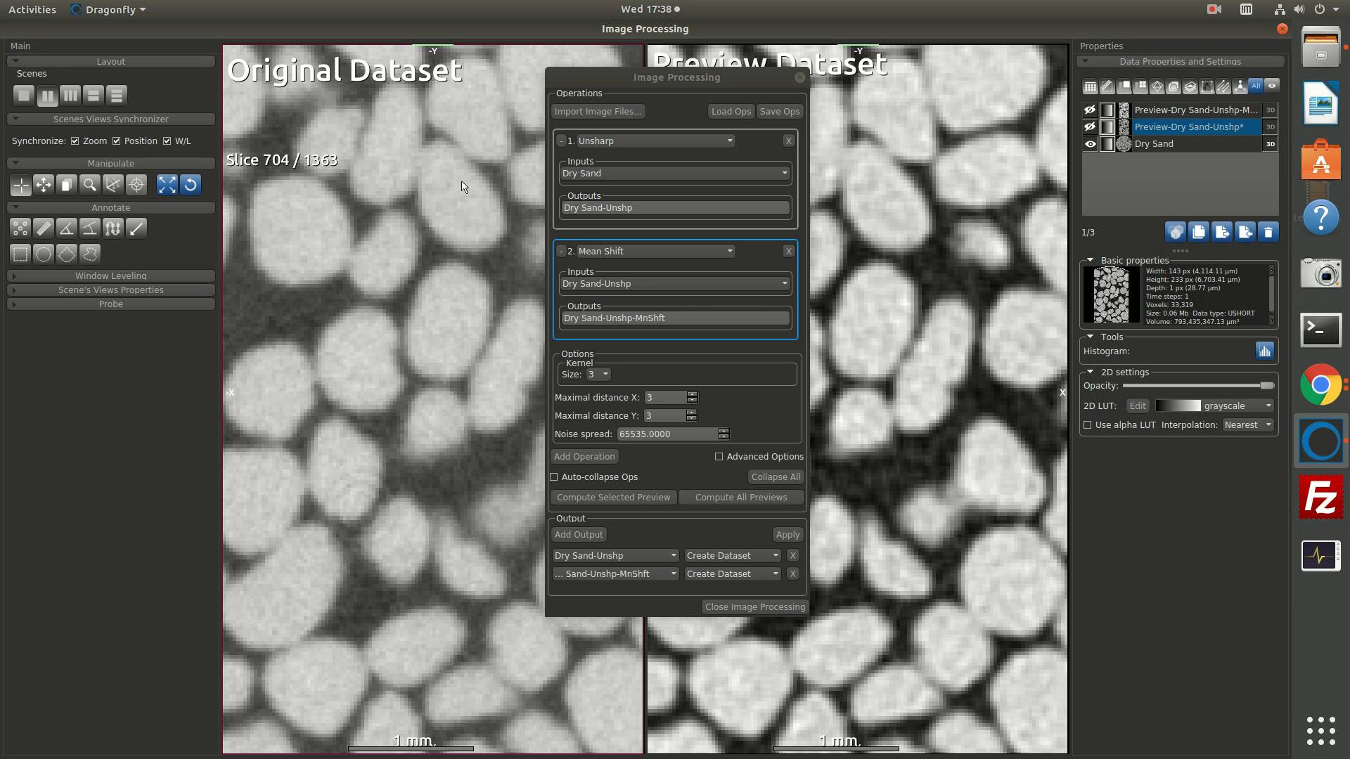 Dragonfly image filtering