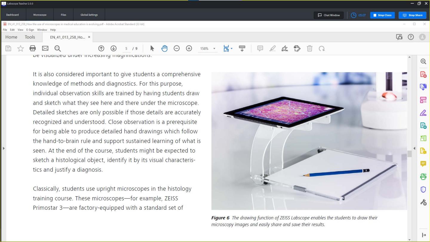 Create engaging lessons with ZEISS Labscope imaging app