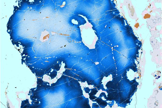 CHEMera mapping using ZEISS SEM with Mineralogic 2D combines geochemical variation with phase identification on Garnet-kyanite gneiss metamorphic rock from Glenelg, Scotland