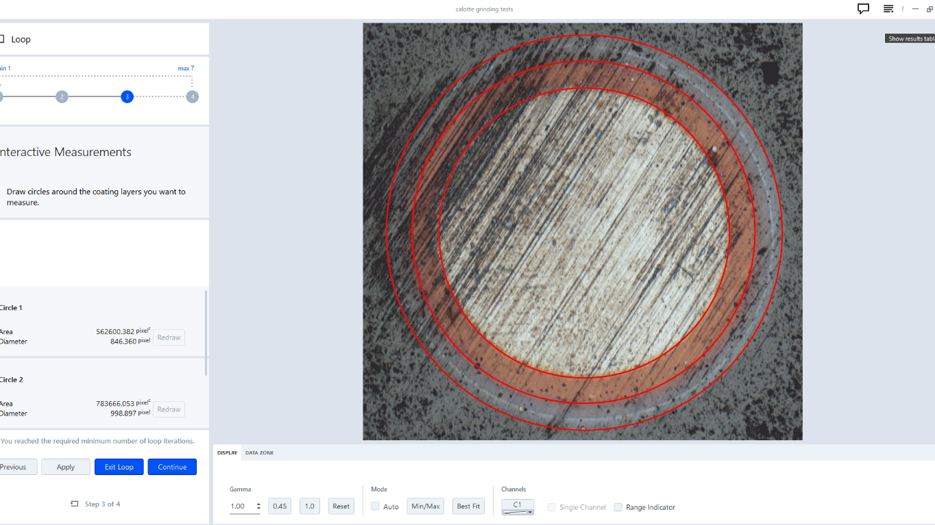 ZEISS Calotte Grinding Workflow