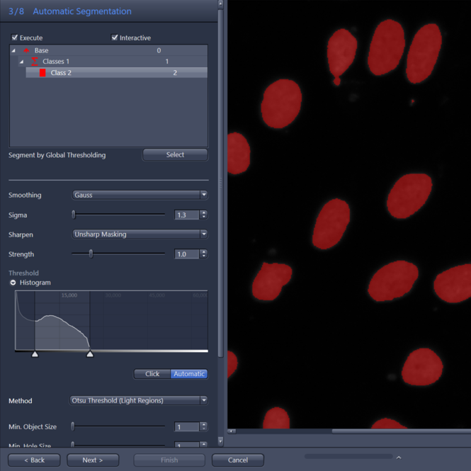 Image analysis wizard