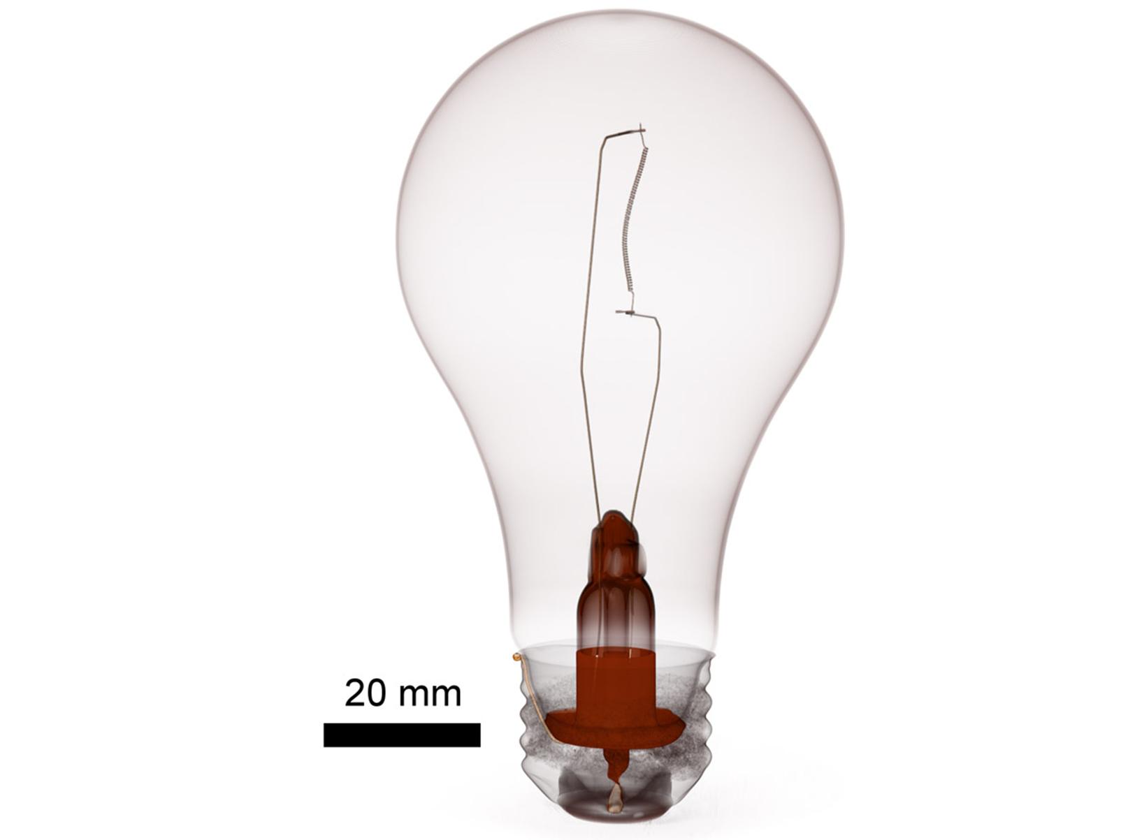 3D rendering of a light bulb