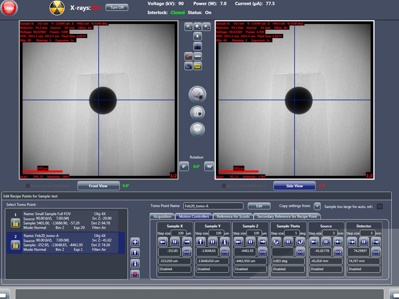 Sistema de control Scout-and-Scan