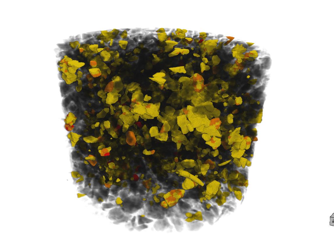 Cu-Ni ore: 4-minute FAST Mode scan with DeepRecon Pro AI-assisted automated mineralogy with Mineralogic 3D provides particle analysis and mineral identification direct from XRM data for process mineralogy, liberation, and locking.