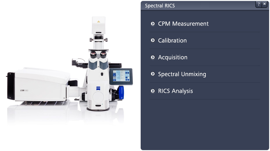 Figure 3: LSM 980 system and Spectral RICS module