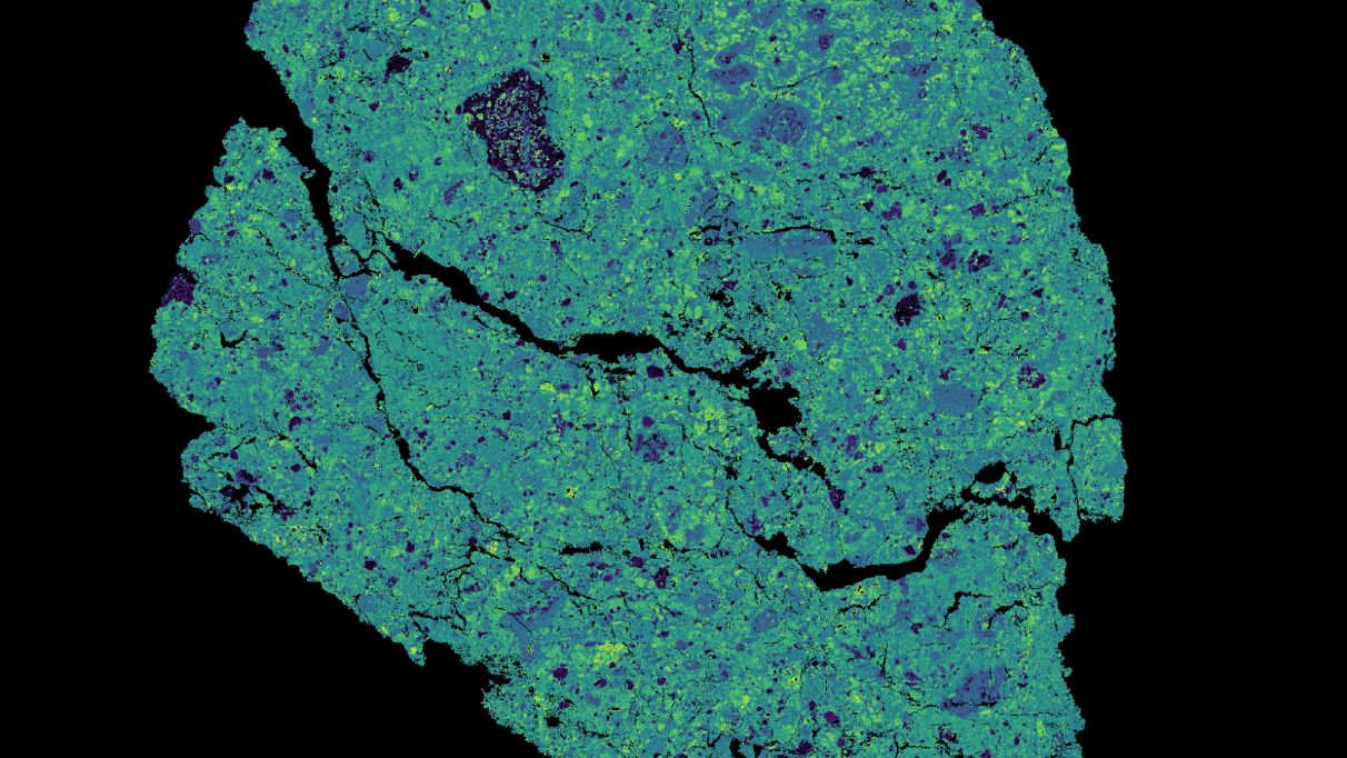 Winchcombe meteorite 2-phase SEM-EDX map