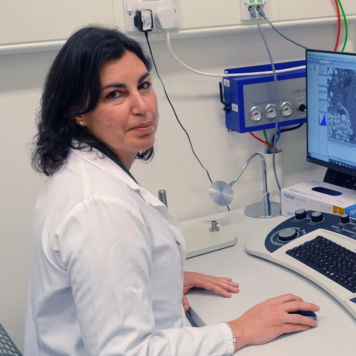 Dr. Federica Mangione with ZEISS Sigma FE-SEM