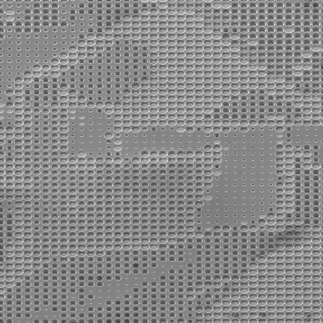  Mie-voids in a Silicon Wafer | Reproduction of Improvisation 9 from Kandinsky