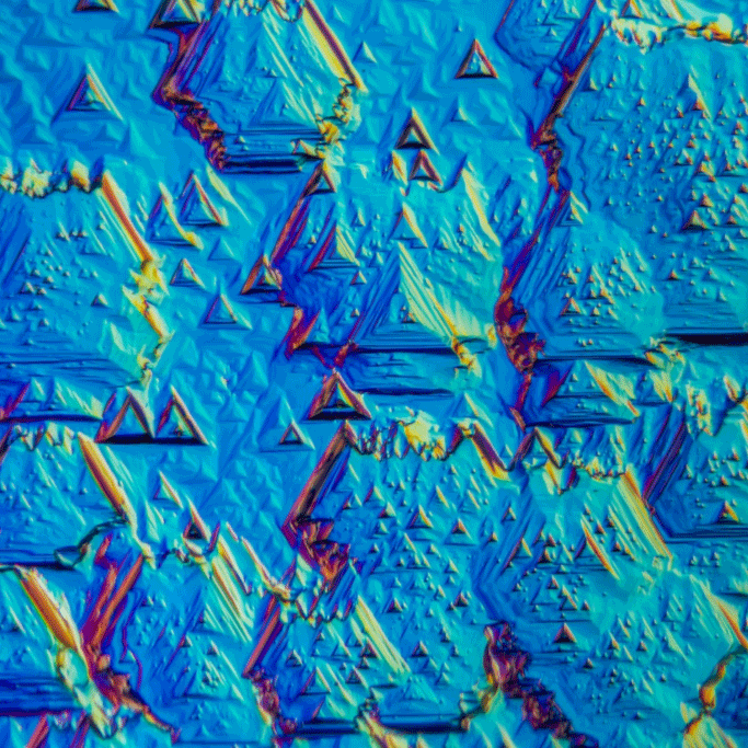 Surface of diamond crystal from Guyana