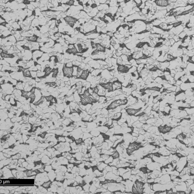 Typical Microstructure of a Ferritic-Bainitic Steel, LM 500x