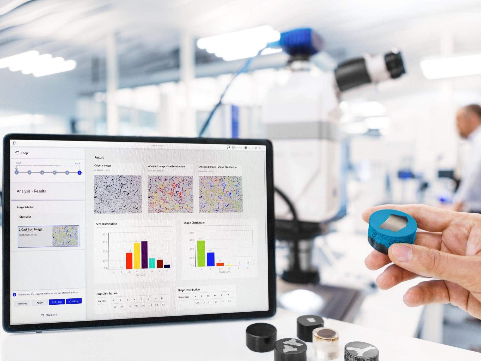 Analysis of particle sizes with ZEN core.
