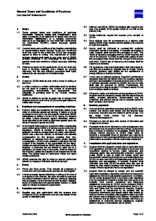 Preview image of General Terms and Conditions of Purchase