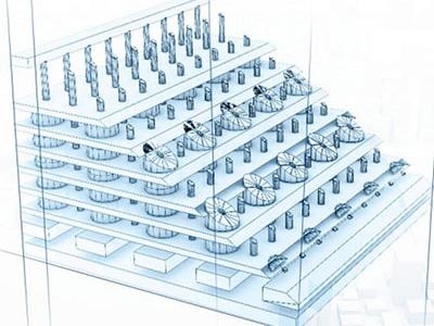A graphic 3D of high resolution of 3D display