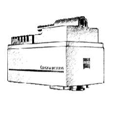 Corona process device as first connected spectrometer