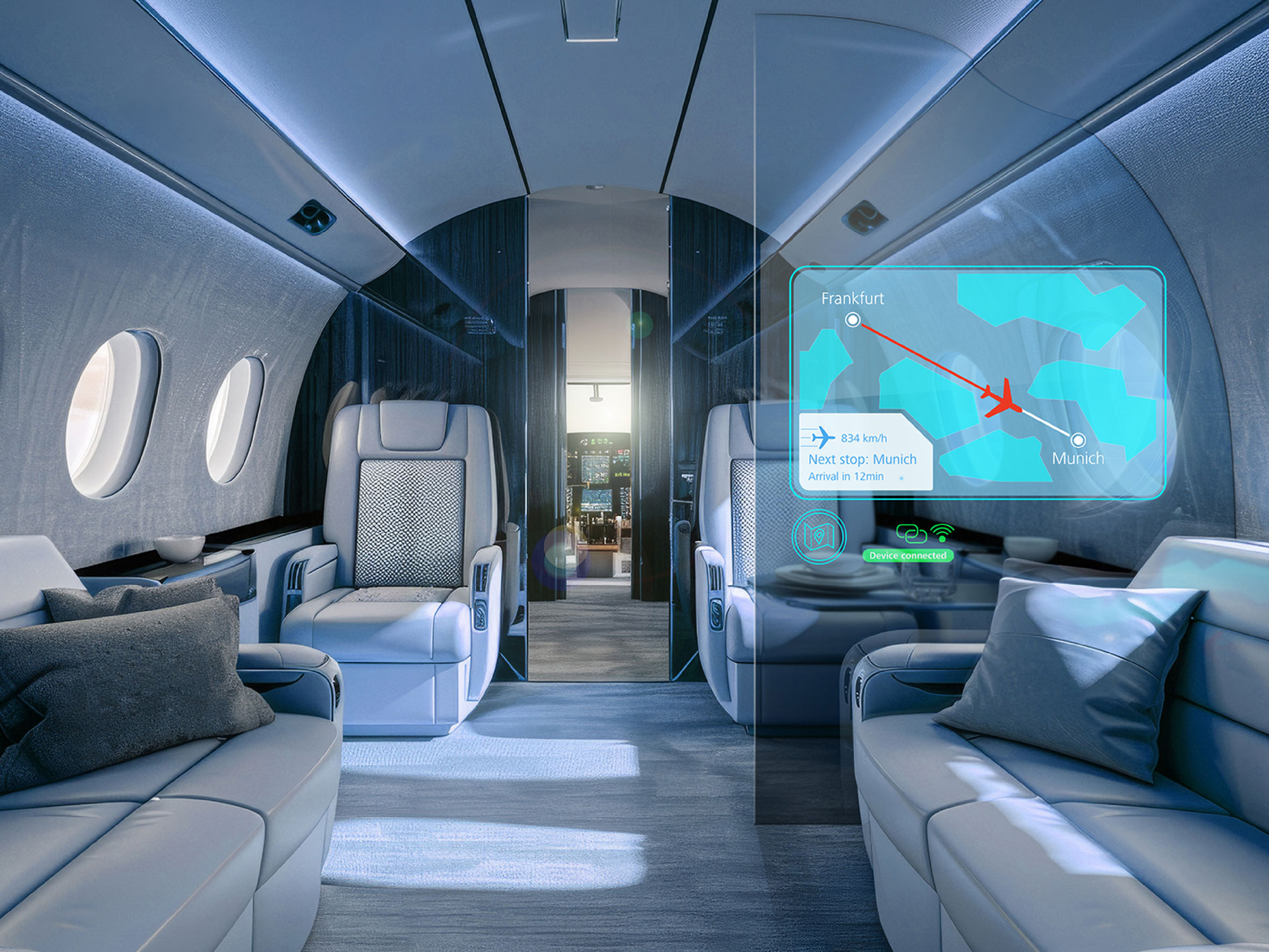 Individual areas for all passengers