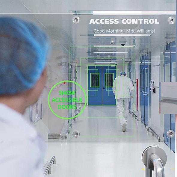 Customize access authorizations with multifunctional smart glass