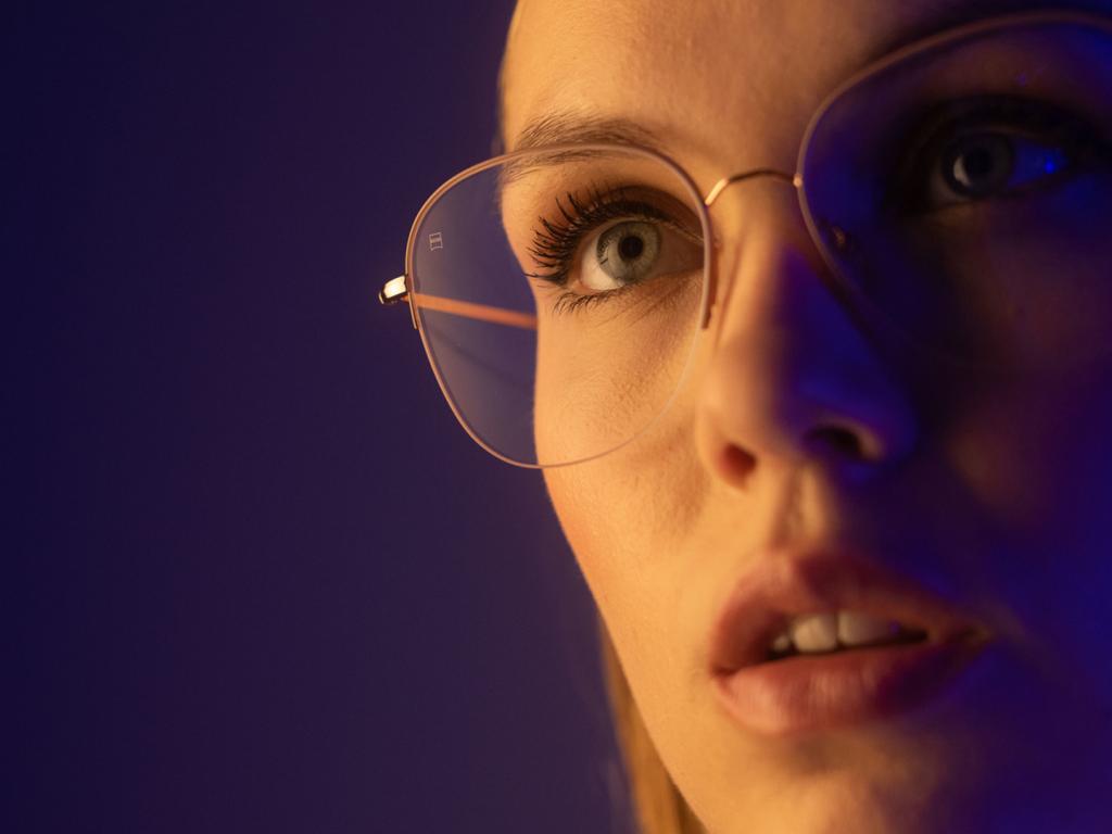 blue light glasses photography