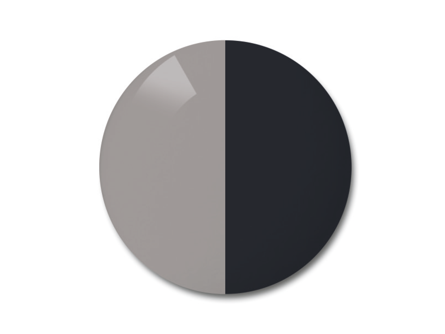 ZEISS AdaptiveSun Solid Grey in light-tinted and strong-tinted state.
