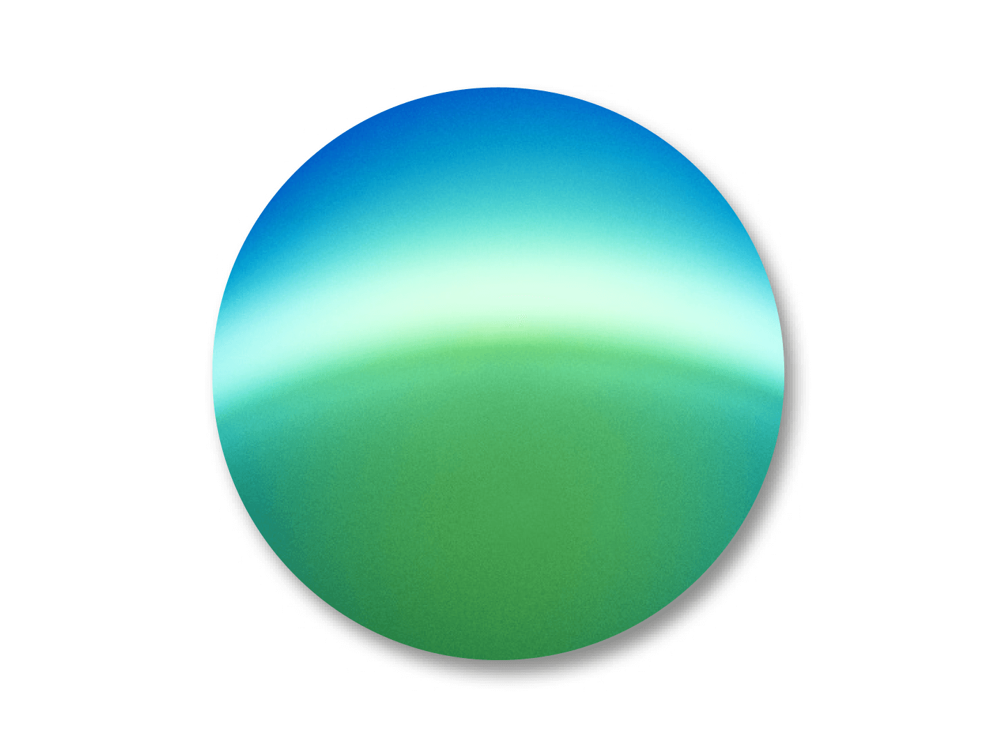 Пример цвета покрытия DuraVision Mirror Green. 