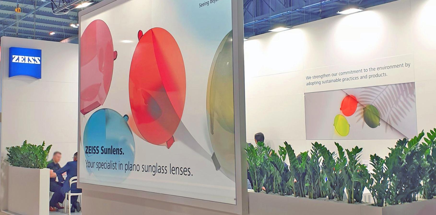 Photo of the ZEISS stand at MIDO 2025