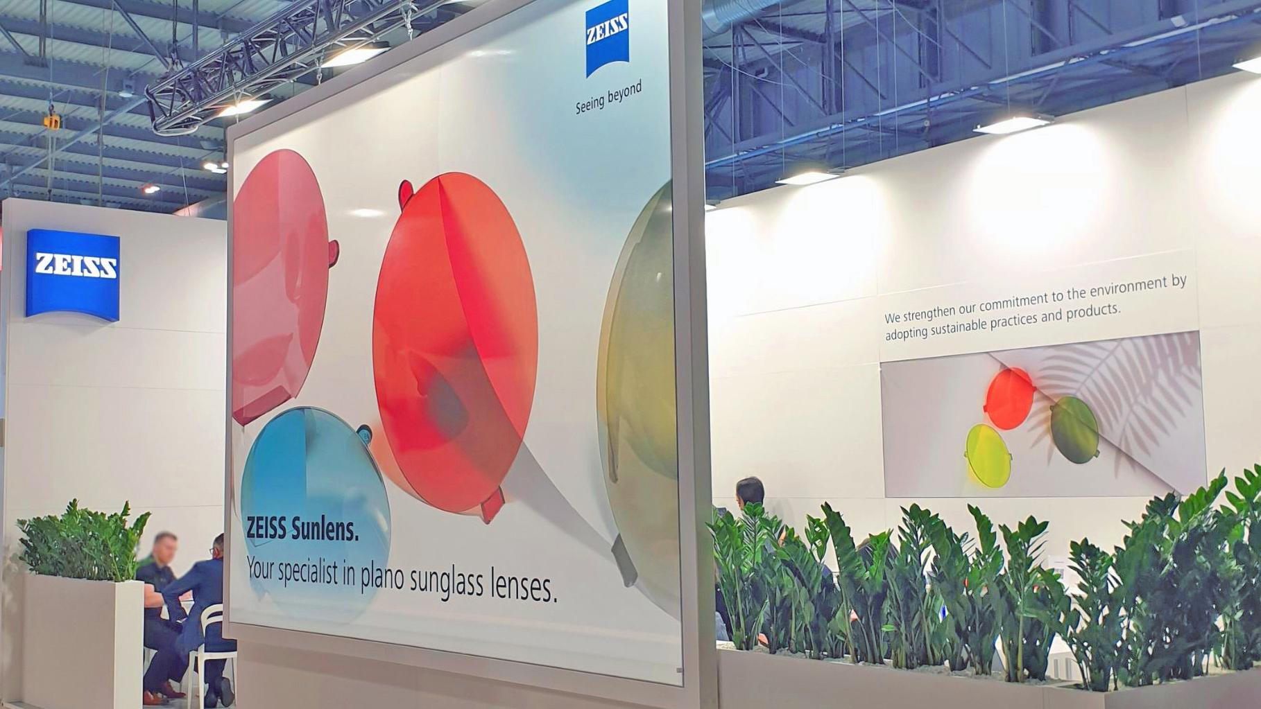 Photo of the ZEISS stand at MIDO 2025