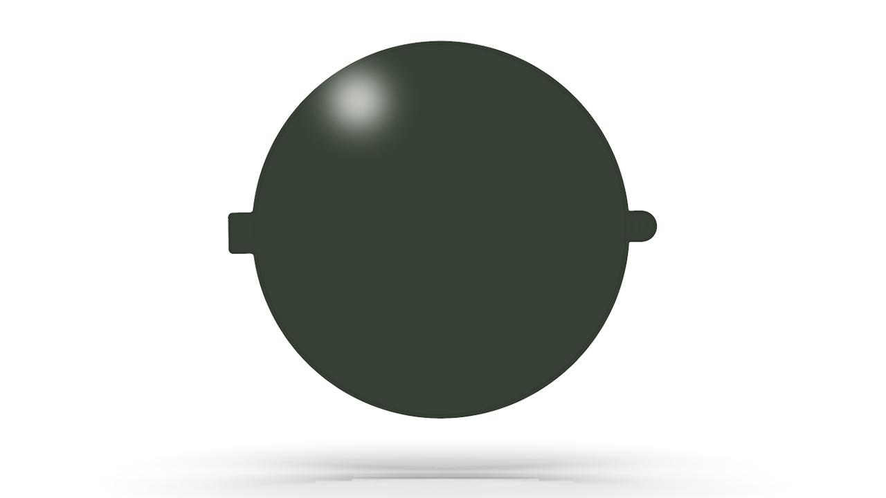 Visualisation of the ZEISS Sunlens, solid green lens category 3.