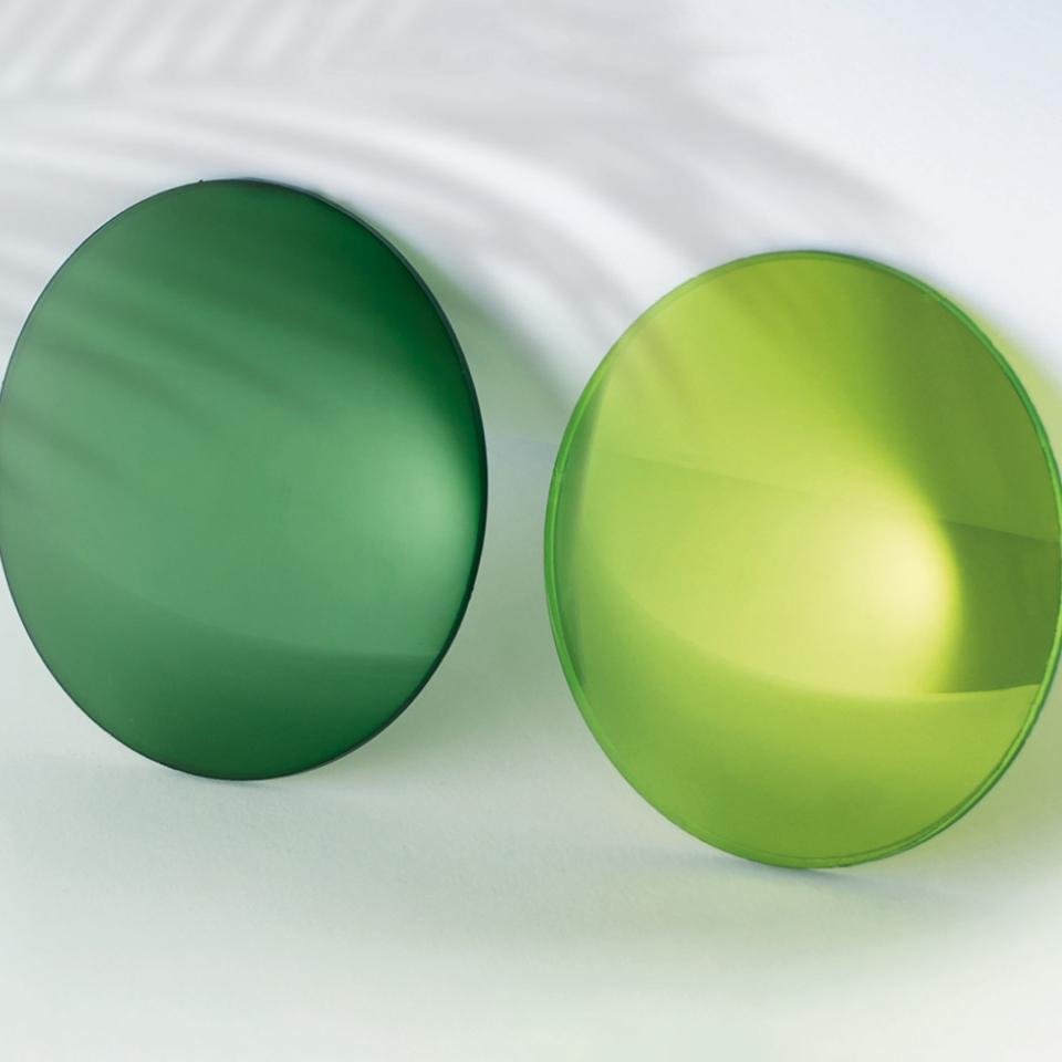 Green sun lenses.