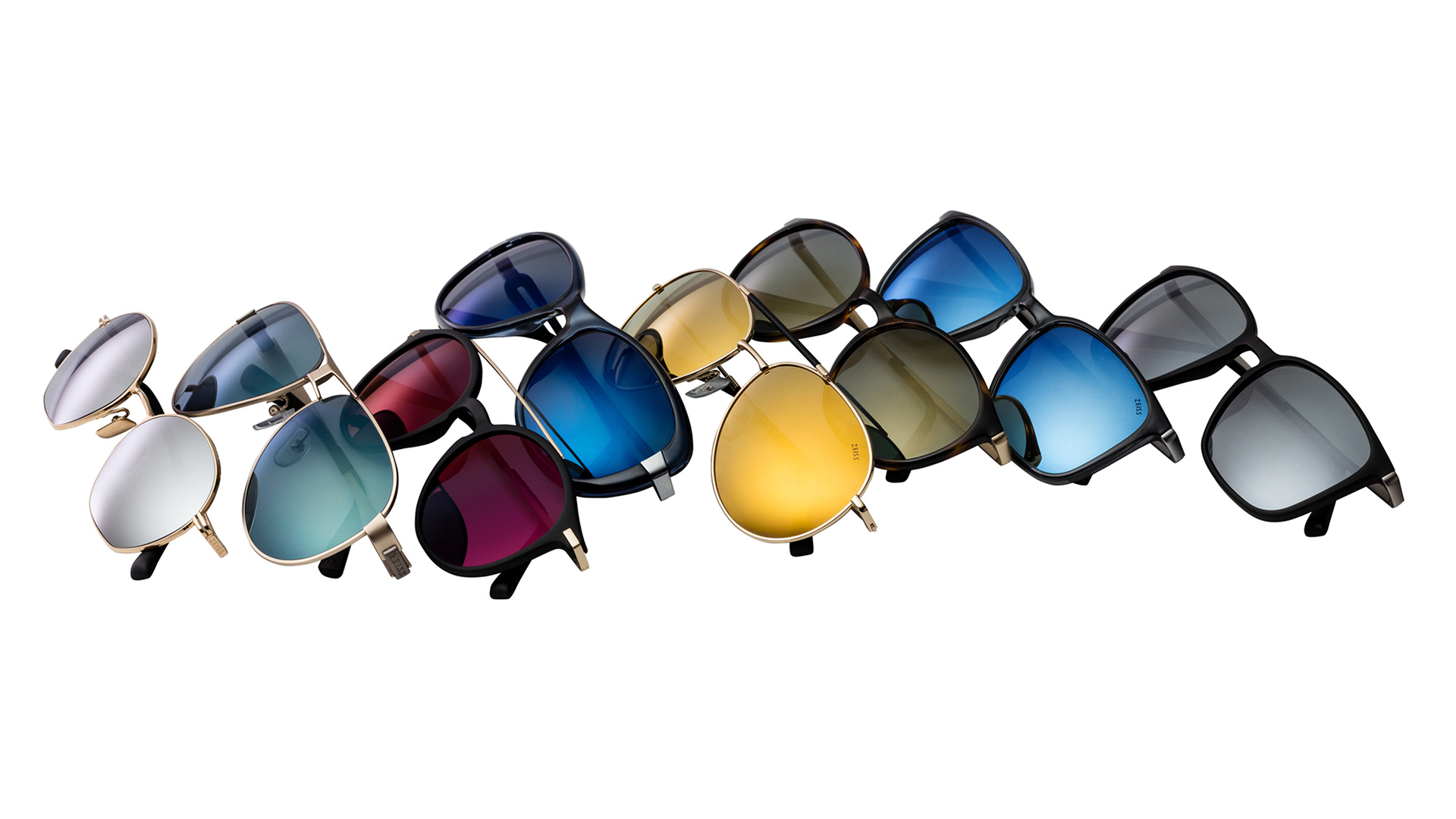 a lot of sunglass lenses