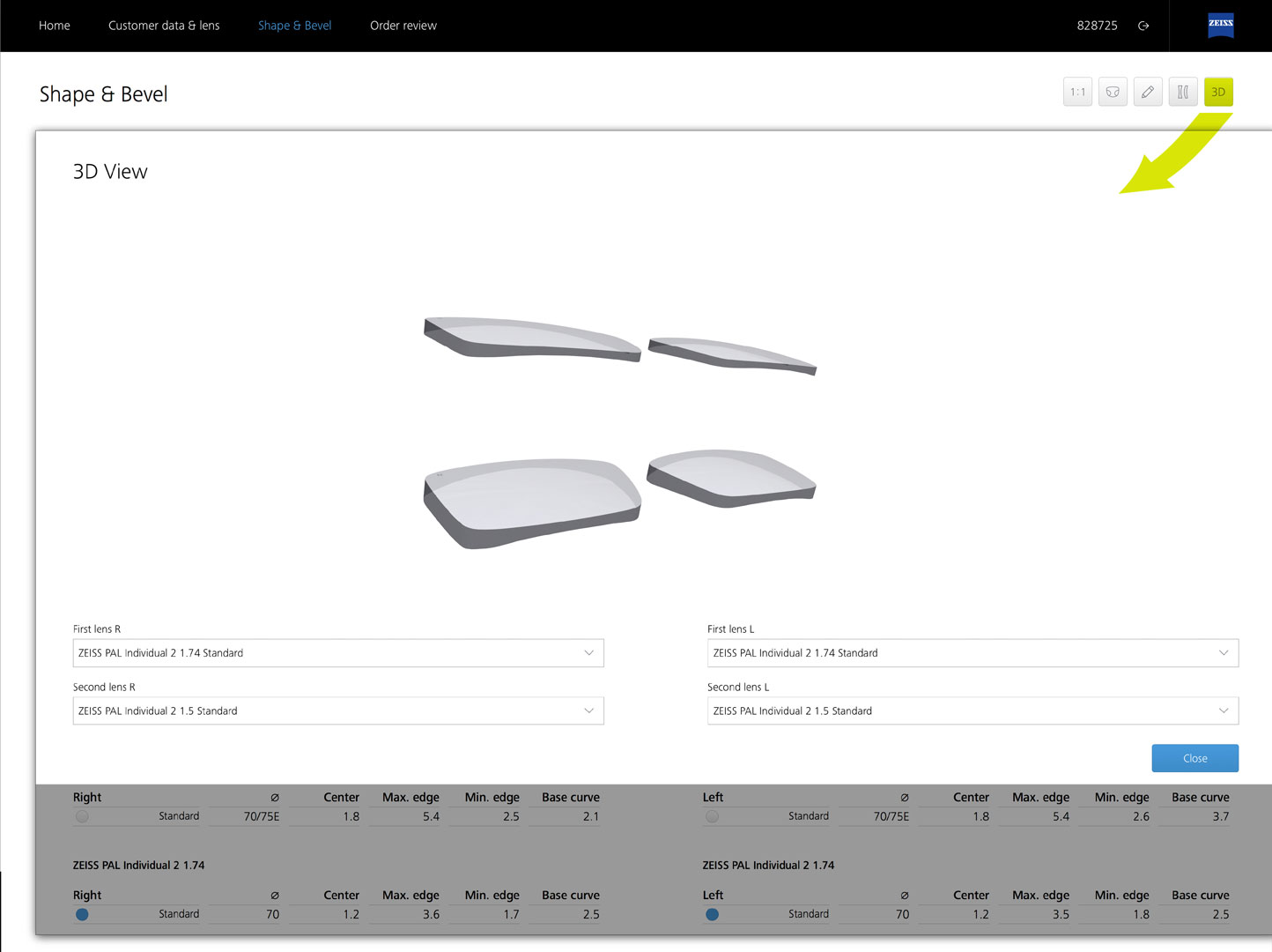 ZEISS VISUSTORE - 3D view