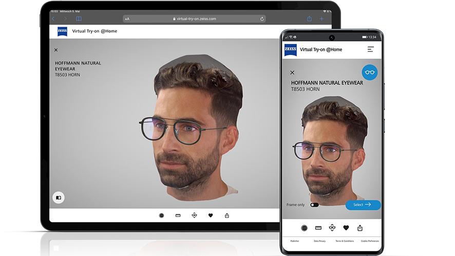 Meet the Digital Twin How ZEISS supports opticians today by offering ZEISS Virtual Try-on