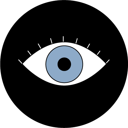 Illustration of an eye. 