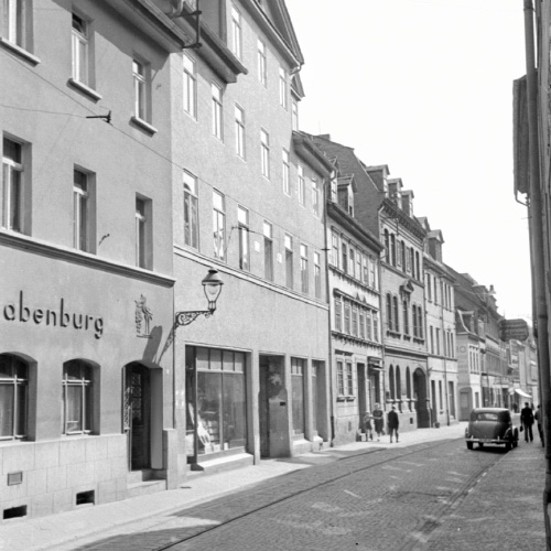 蔡司在德國耶拿市第一間工廠的黑白照片 